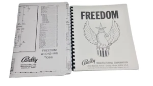 Bally Freedom Pinball Ball Manual Instructions & Schematics EM Version - Picture 1 of 6