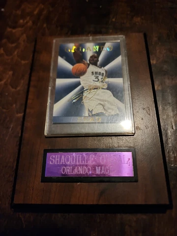 SHAQUILLE O'NEAL HOF ORLANDO MAGIC  PHOTO ON PLAQUE 95 NBA COA Cover