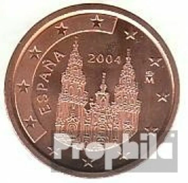 Spain e 3 2004 uncirculated (BU) 2004 circulation coin 5 cent - Image 1 of 1