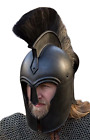 Średniowieczny hełm Leonidas Troy Spartan Pancerz Hełm Stal LARP kostium cosplay