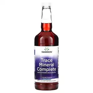 2 X Swanson, Trace Mineral Complete with Vitamin B12 & Biotin, Cherry, 32 fl oz - Picture 1 of 2
