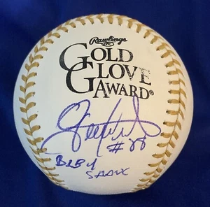 Gerardo Parra Signed Gold Glove Baseball Baby Shark Washington National Auto GTP - Picture 1 of 5