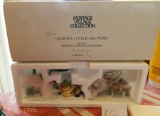 Dept 56 Heritage Village Collection Santa’s Little Helpers Set of 3 #5610-3 InBx