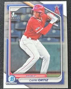 2024 Bowman Chrome Prospects BCP-73 Capri Ortiz 1st Bowman Los Angeles Angels - Picture 1 of 2