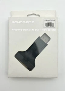 MONOPRICE DP-M-DVI-F 4827 Displayport Male,To DVI-D Female,Adapter. Black - Picture 1 of 2