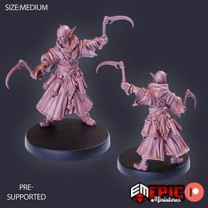 6K Resin 32mm Epic Miniatures Vampire Blood Mage Scythe (Medium) for D&D - Picture 1 of 1