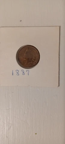1887 Indian Head Penny Excellent Condition Very Rare Cover