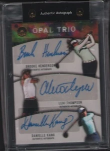 2023 Super Glow Brooke Henderson /Lexi Thompson /Kang Triple Auto - Picture 1 of 1