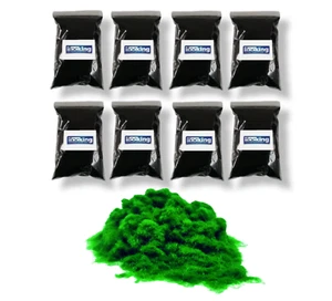 Fibre floccate 1 mm - verde biliardo - sfuso 8 mq - Foto 1 di 2