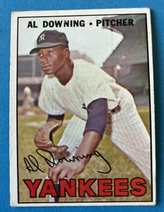 1967 Al Downing Topps #308 New York Yankees EX+ J29 - Bild 1 von 2