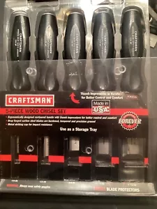 Vintage Craftsman 5 Piece Wood Chisel Set 36859 WF Made in USA 1/4" thru 1-1/4" - Picture 1 of 14
