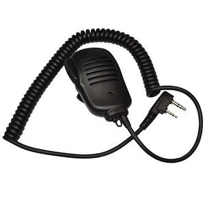2 Pin PTT Mini Speaker Mic for Kenwood Pro-Talk Pro-Power Free-Talk Protalk XLS - Picture 1 of 12