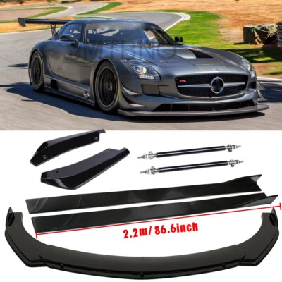 Kit de carrocería divisor faldón lateral trasero alerón labial parachoques delantero coche Mercedes-Benz Foto 1 de 4
