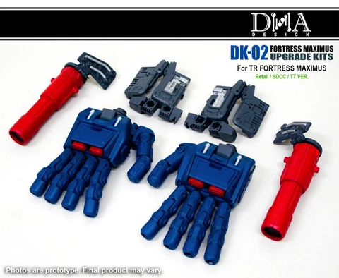 DNA DK-02 Upgrade kit for Retail/SDCC/TT Ver. Fortress Maximus,Restock Cover