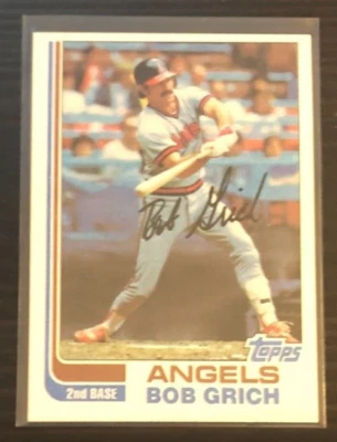 1982 Topps Baseball BOB GRICH #284 Angels - Image 1 of 2