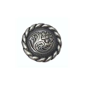 4 Pack Flower Screw Back Conchos - 5/8" - Picture 1 of 3