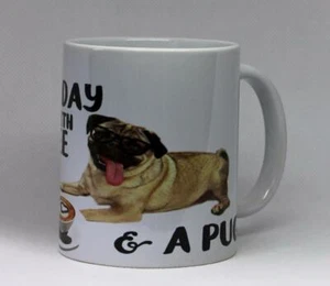 TAZA CAFÉ Y UN CARG SUBLIMACIÓN IMPRESA 11 oz TAZA COLORES BRILLANTES - Imagen 1 de 1