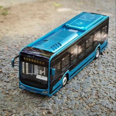 1:42 Gold Dragon light smart city Bus XMQ6105AG Diecast Model Car Bus Toy Gifts - Image 1 of 4