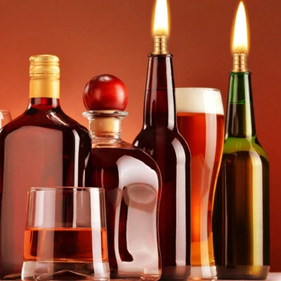 12Pcs Wine Bottle Torch Kit Durable Light Set 6 Torch Wicks 6 Brass Holders AU - Image 1 of 4