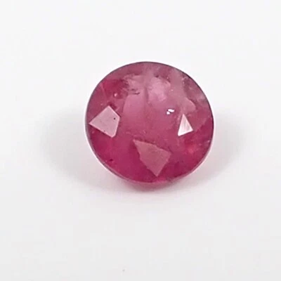 Natural 0.30 carat 4.04 mm Round Red Pinkish Color Ruby Precious Gemstone, L15 - Image 1 of 4