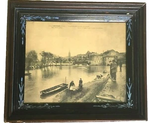 IMPRESIÓN FOTOGRÁFICA ANTIGUA 1908 - Vista de la torre de campana Iglesia de San Juan - Francia - Enmarcado/Vidrio - Imagen 1 de 10