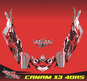 Can-am Canam Maverick X3 4 DOORS SEMI CUSTOM GRAPHICS KIT DIGITAL - Picture 1 of 9