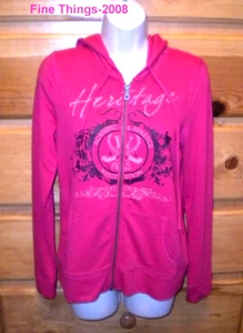 Zip Front Size XS Long Sleeve Sweat Jacket NWT Pink Berry Obsession by Sonoma - Picture 1 of 3