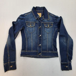 Fishbone Jeansjacke Trucker Denim Damen Größe XS Knopf - Bild 1 von 11