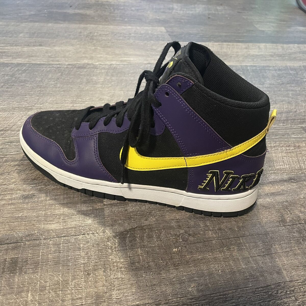 Nike Dunk Premium EMB High Lakers for Sale | Authenticity Nike Dunk Premium EMB High Lakers for Sale | Authenticity