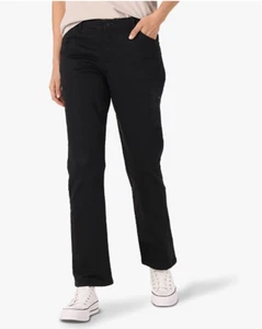 LEE Women’s Petite Relaxed Fit All Day Straight Leg Pant Black Size 4 2799 - Picture 1 of 4
