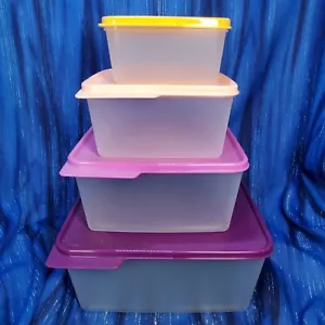Tupperware Keep Tabs 4 Pc Set Dry Storage Organization NEW - Picture 1 of 2