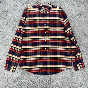 L.L. Bean Slim Fit Button Down Shirt Men's L Plaid Preppy Poplin Classic LS - Picture 1 of 10