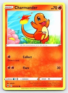 Carta Pokémon Charmander 023/185 Common Vivid Voltage - Casi Nueva - Imagen 1 de 5