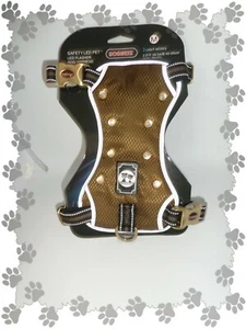 Harnais Led Lumineux Marron Dogness Taille M nEUF - Imagen 1 de 4