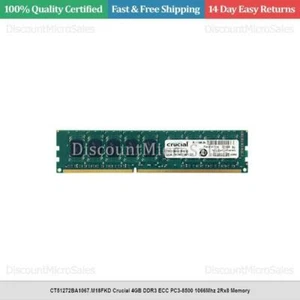 CT51272BA1067.M18FKD Crucial 4GB DDR3 ECC PC3-8500 1066Mhz 2Rx8 Memory - Picture 1 of 1