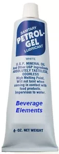 4 Unzen Lebensmittelqualität Schmiermittel für Homebrew Fässer NSF zugelassenes Benzin-Gel-Schmiermittel - Bild 1 von 1