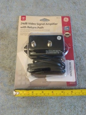 Amplificador de señal de video GE 24dB con ruta de retorno 73341 para UHF/VHF/FM Foto 1 de 4