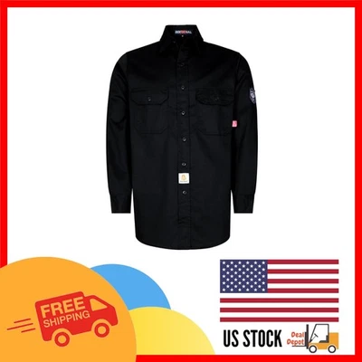 Camisa de soldadura resistente al fuego para hombre de 6,25 oz - Equipo de seguridad ligero y elegante Foto 1 de 4