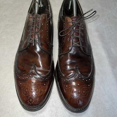 Zapatos Oxford Dexter EE. UU. De Colección Cuero Marrón Punta de Ala Brogue 13 D Preppy Ivy Foto 1 de 4