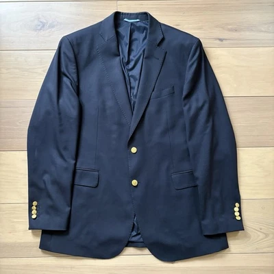 Vineyard Vines Boathouse Performance Blazer Men’s 44L Wool Navy Gold Buttons - Image 1 of 4