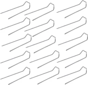 100 Pieces Floral Pins, 1.7 Inch U-Pins Small Craft Plant Pin Silver  - Picture 1 of 6