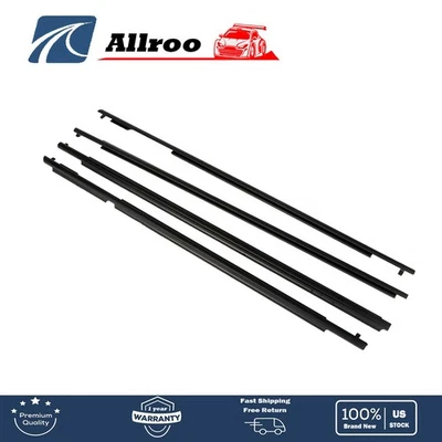 4Pcs Seal Belt Moulding Outside Window Weatherstrip For Toyota 4Runner 2010-2021 - Image 1 of 4