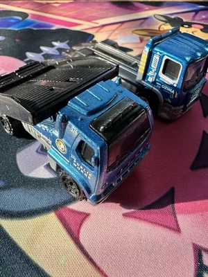 Matchbox Car Carrier & MBX Flatbed King Lot of 2 Loose Trucks Played Condition - Image 1 of 4