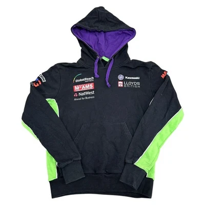 Kawasaki Hoodie Lloyds British Motorrad Pullover Y2K Sweatshirt Herren Medium - Bild 1 von 4