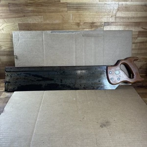 Vintage Stanley 22 Inc Hand Miter Saw With Wooden Handle No. 39-121 USA - Picture 1 of 19