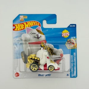 Hot Wheels - FELINE LUCKY Celebration Cars 2025 - 1:64 Diecast - Picture 1 of 1