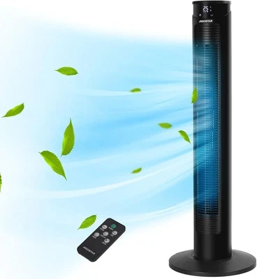 AIGOSTAR VENTILATORE A TORRE SILENZIOSO POTENTE 3 VELOCITA 93 CM 45 WATT TIMER - Immagine 1 di 4