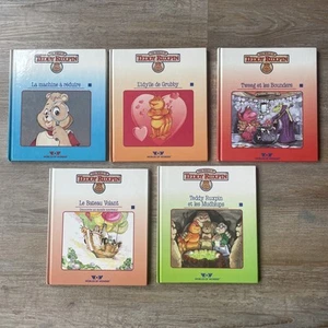 Teddy Ruxpin FRENCH Hardcover Books Lot of 5 Extremely Rare! Wow! - Picture 1 of 11