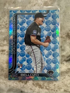 Valente Bellozo 2025 Topps Series 2 Bubbles Rookie RC #34/50 Miami Marlins - Picture 1 of 4