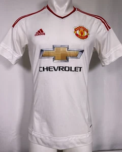Manchester United FC Adidas 2015 White Away Jersey Men's SMALL - Picture 1 of 13